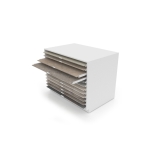 Módulo del banco técnico de trabajo MH Loose blanco 120x60 abierto