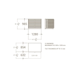 Módulo del banco técnico de trabajo MH Loose plano 120x60