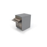 Módulo del banco técnico de trabajo MH Loose plata 60x60 abierto