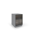 Módulo del banco técnico de trabajo MH Loose plata 60x60 cerrado