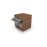 Módulo del banco técnico de trabajo MH Loose madera old oak 80x80 abierto