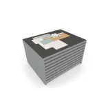 Expositor de cerámica tipo cajonera Mississippi bolon plata aereo