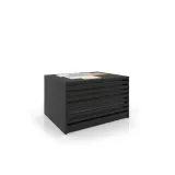 Expositor de cerámica tipo cajonera Mississippi bolon negro frontal