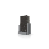 Exhibidores de pisos cerámicos Misuri 10 plata 75x150 frontal
