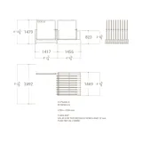 Exhibidores de pisos cerámicos Misuri 20 plata 120x120 plano