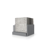Exhibidores de pisos cerámicos Misuri 20 plata 120x120 frontal