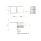 Exhibidores de pisos cerámicos Misuri 160x160 20 blanco plano