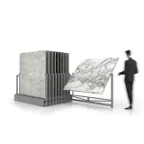 Exhibidores de pisos cerámicos Misuri 160x160 20 plata abierto