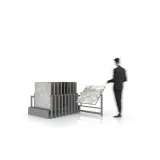 Exhibidores de pisos cerámicos Misuri 80x80 20 plata abierto