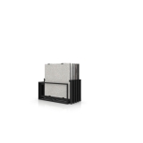 Mueble expositor de azulejos Nebraska 10 negro 100x100 frontal