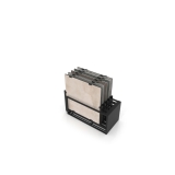 Mueble expositor de azulejos Nebraska 10 100x100 negro trasera