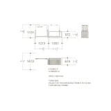 Mueble expositor de azulejos Nebraska 10 100x100 antracita plano