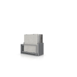 Mueble expositor de azulejos Nebraska 10 100x100 plata aerea