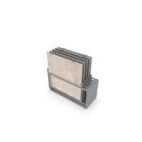 Mueble expositor de azulejos Nebraska 10 120x120 plata trasera