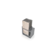 Mueble expositor de azulejos Nebraska 10 120x60 plata trasera