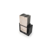 Mueble expositor de azulejos Nebraska 10 150x75 negro trasera
