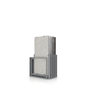Mueble expositor de azulejos Nebraska 10 plata 150x75 frontal