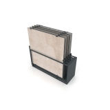 Mueble expositor de azulejos Nebraska 10 antracita 160x160 aerea