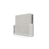 Mueble expositor de azulejos Nebraska 10 blanco 160x160 frontal