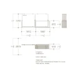 Mueble expositor de azulejos Nebraska 10 plata 160x160 plano