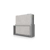 Mueble expositor de azulejos Nebraska 10 plata 160x160 frontal