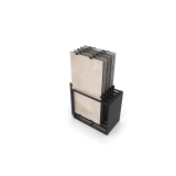 Mueble expositor de azulejos Nebraska 10 negro 160x80 aerea
