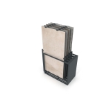 Mueble expositor de azulejos Nebraska 10 180x90 antracita trasera