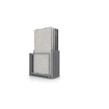 Mueble expositor de azulejos Nebraska 10 plata 180x90 frontal