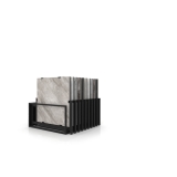 Mueble expositor de azulejos Nebraska 20 negro 100x100 frontal