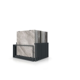 Mueble expositor de azulejos Nebraska 20 120x120 antracita frontal