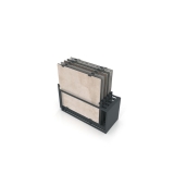 Mueble expositor de azulejos Nebraska 10 120x120 antracita trasera