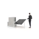 Mueble expositor de azulejos Nebraska 10 120x120 blanco abierto