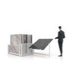 Mueble expositor de azulejos Nebraska 20 120x120 blanco