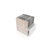 Mueble expositor de azulejos Nebraska 20 120x120 blanco trasera
