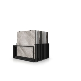 Mueble expositor de azulejos Nebraska 20 120x120 negro frontal