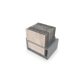 Mueble expositor de azulejos Nebraska 20 120x120 plata trasera