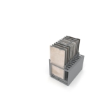 Mueble expositor de azulejos Nebraska 20 120x60 plata trasera