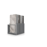 Mueble expositor de azulejos Nebraska 20 plata 150x75 frontal