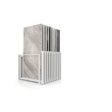 Mueble expositor de azulejos Nebraska 20 blanco 180x90 frontal