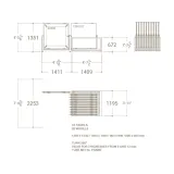 Mobiliario comercial de azulejos Nebraska Multisize 20 plano