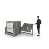 Mobiliario comercial de azulejos Nebraska Multisize 20 plata abierto