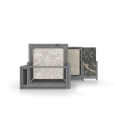 Mobiliario comercial de azulejos Nebraska Multisize 20 plata frontal