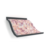El accesorio expositor de azulejos Ola Mosaico antracita