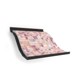 accesorio expositor de azulejos Ola Mosaico negro