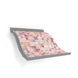 El accesorio expositor de azulejos Ola Mosaico plata