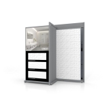 Expositor de azulejos Open XL 12+2 Plata