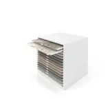 Cajonera para exponer azulejos Oregon 100x100 Blanco Abierto