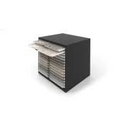 Cajonera para exponer azulejos Oregon 100x100 Negro Abierto