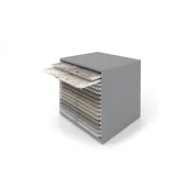 Cajonera para exponer azulejos Oregon 100x100 Plata Abierto