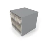 Cajonera para exponer azulejos Oregon 100x100 Plata Aerea